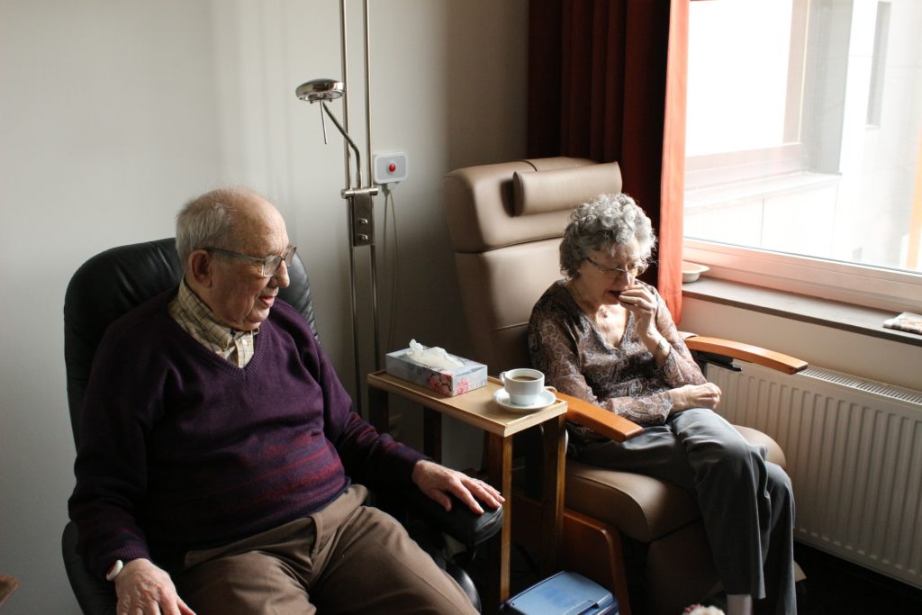 Older couple in rrecliners