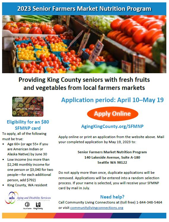 Low-Income Seniors: Apply Now for the SFMNP Benefit Card and Enjoy ...